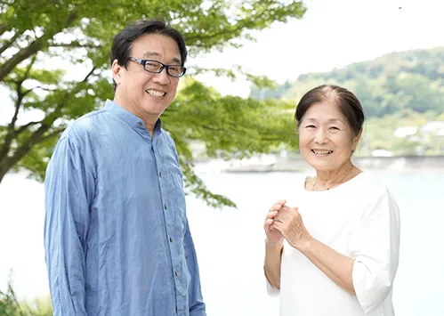 施設の側にある清流・瀬田川の風景画像