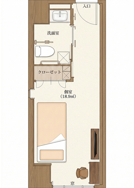 コンソルテ新緑苑 居室間取り図